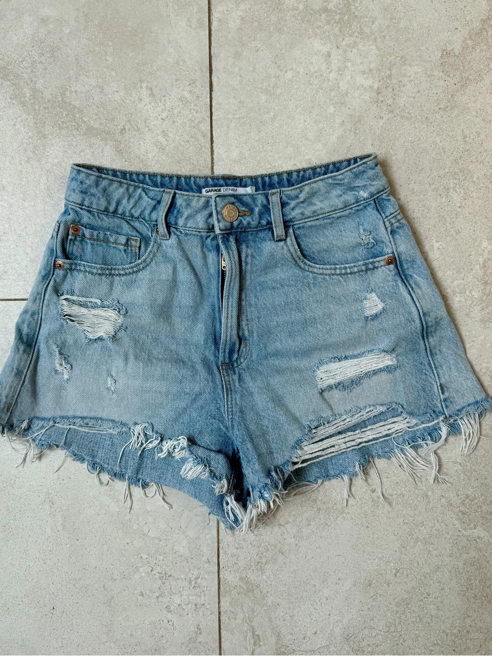 Garage High Wasted Denim Short
